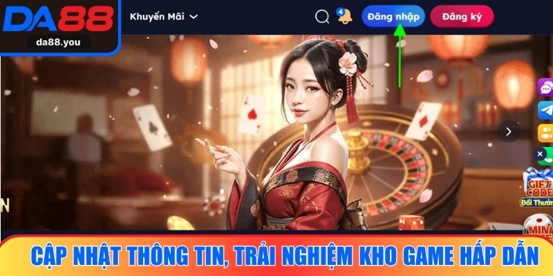 Đăng nhập Da88 mở ra trải nghiệm giải trí phong phú, truy cập nhanh kho game