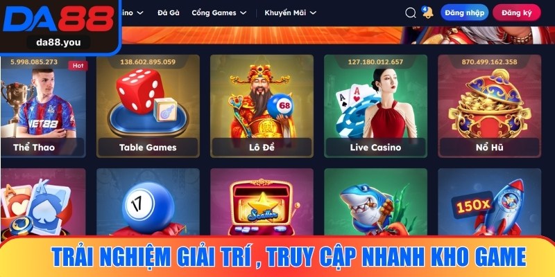 Giúp cập nhật thông tin, trải nghiệm kho game hấp dẫn